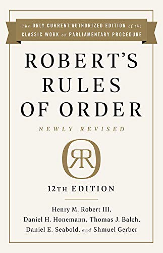 Robert's Rules of Order Newly Revised In Brief, 2nd edition
