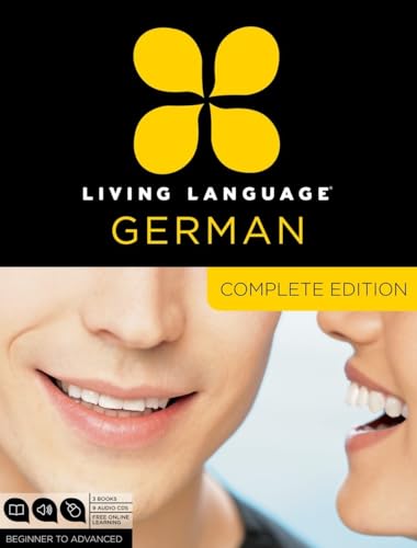 Living Language German, Complete Edition: Beginner through advanced course, including 3 coursebooks, 9 audio CDs, and free online learning book cover