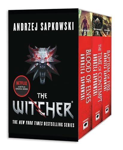 The Witcher Boxed Set: Blood of Elves, The Time of Contempt, Baptism of Fire (The Witcher, #1-3) book cover