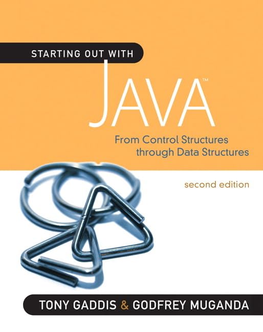 Starting Out with Java: From Control Structures Through Data Structures book cover
