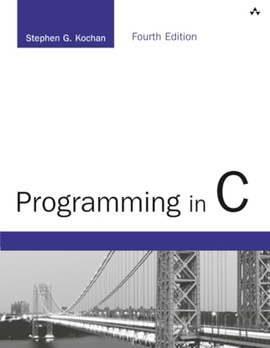 Programming in C, 4th Edition book cover