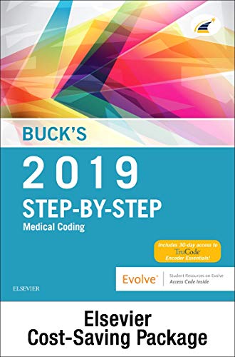 Buck's Step-By-Step Medical Coding, 2019 Edition - Text and Workbook Package book cover