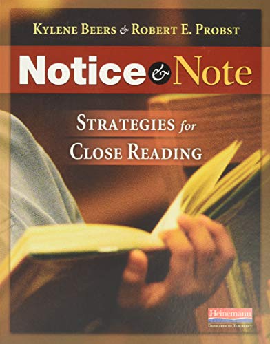 Notice and Note: Strategies for Close Reading book cover