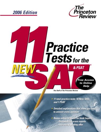 11 Practice Tests for the SAT and PSAT, 2014 Edition book cover