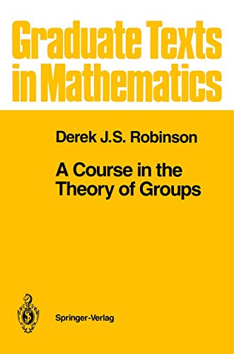 A Course in the Theory of Groups book cover