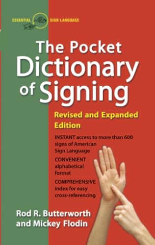 Pocket Dictionary of Signing, Revised and Expanded book cover