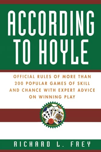According to Hoyle: The Up-To-Date Edition of the World-Famous Book on Rules of Games book cover