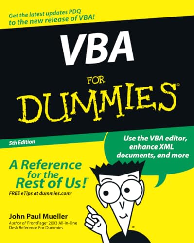 VBA For Dummies book cover