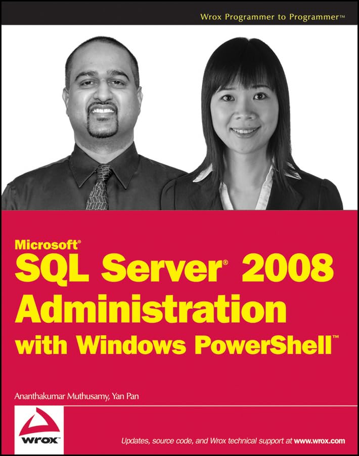 Microsoft SQL Server 2008 Administration with Windows PowerShell book cover