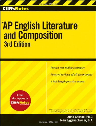 CliffsNotes AP English Literature and Composition, 3rd Edition book cover