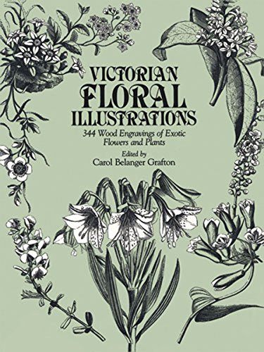 Victorian Floral Illustrations: 344 Wood Engravings of Exotic Flowers and Plants book cover