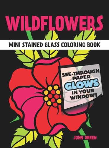 Little Wildflowers Stained Glass Coloring Book (Dover Stained Glass Coloring Book) book cover