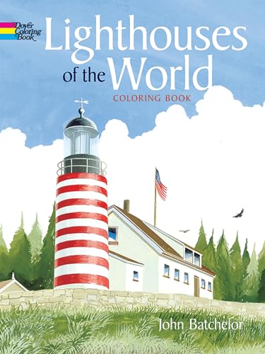 Lighthouses of the World Coloring Book book cover