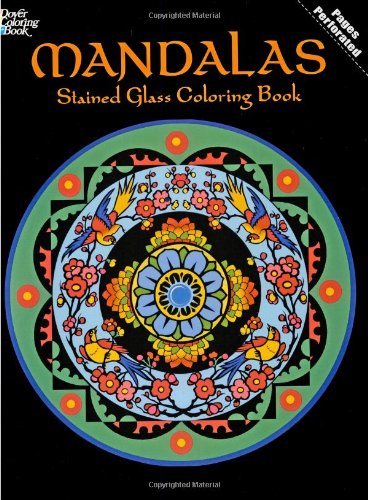 Mandalas Stained Glass Coloring Book book cover
