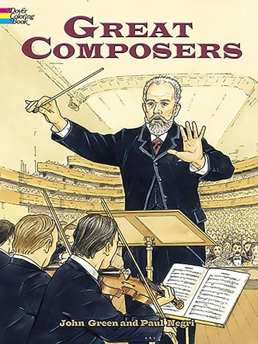 Great Composers Coloring Book book cover