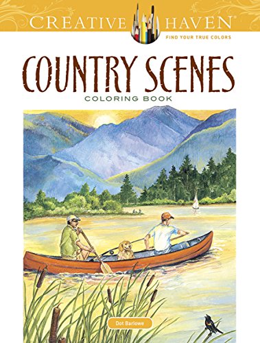 Creative Haven Country Scenes Coloring Book book cover