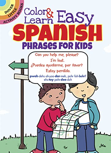 Color Learn Easy Spanish Phrases for Kids book cover