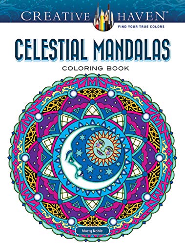 Creative Haven Celestial Mandalas Coloring Book book cover