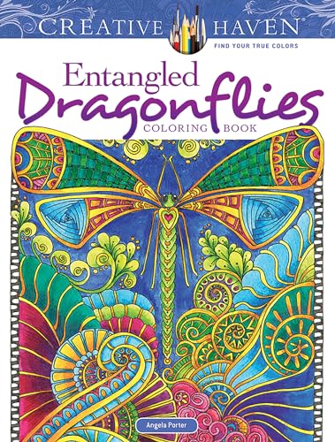Creative Haven Entangled Dragonflies Coloring Book book cover