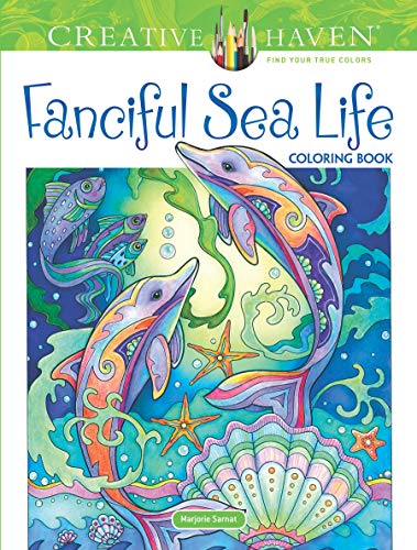 Creative Haven Fanciful Sea Life Coloring Book book cover