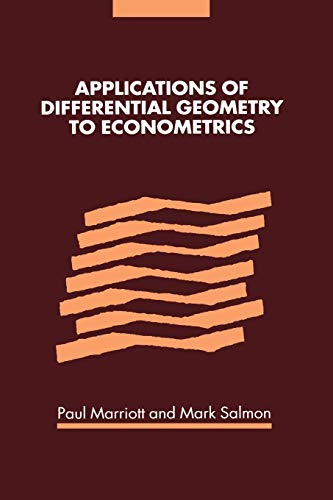Applications of Differential Geometry to Econometrics book cover