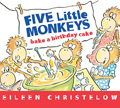 Five Little Monkeys Bake a Birthday Cake book cover