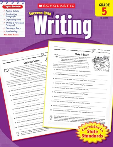 Scholastic Success with Writing: Grade 5 book cover