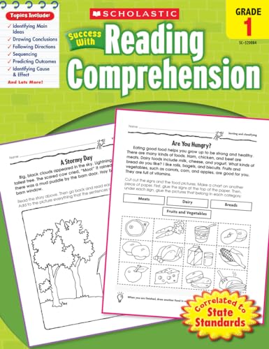 Scholastic Success With Reading Comprehension: Grade 1 Workbook book cover
