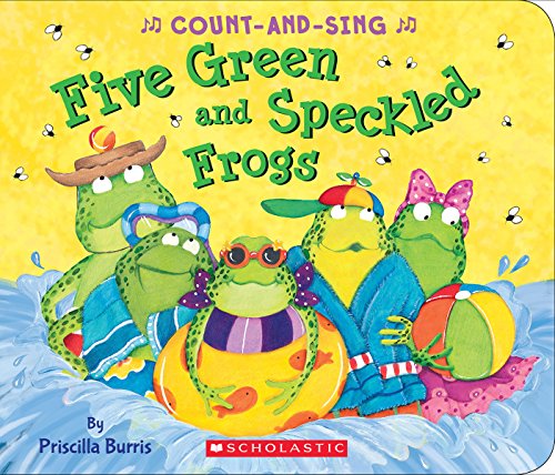 Five Green and Speckled Frogs: A Count-and-Sing Book book cover