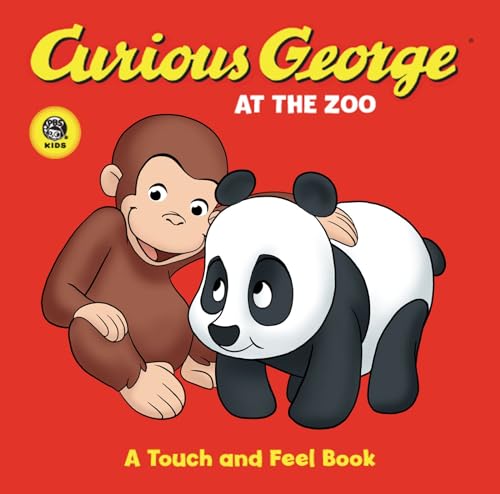 Curious George at the Zoo (CGTV Touch-and-Feel Board Book) book cover