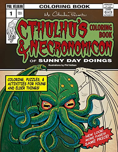 Cthulhu's Coloring Book and Necronomicon of Sunny Day Doings book cover