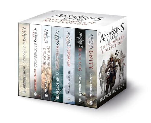 7 Books: Assassin's Creed Book Set - Renaissance, Brotherhood, Secret Crusade, Revelations, Forsaken, Black Flag, Unity book cover