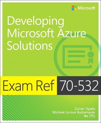 Exam Ref 70-532 Developing Microsoft Azure Solutions book cover