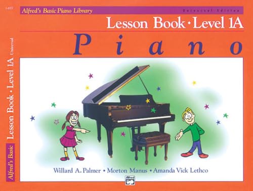 Alfred's Basic Piano Library Lesson Book, Bk 1a: Book & CD book cover