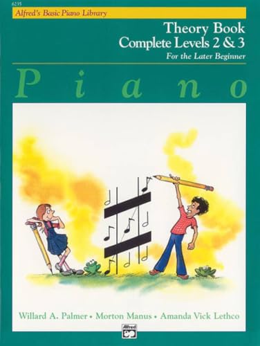 Alfred's Basic Piano Library Theory Complete, Bk 2 & 3: For the Later Beginner book cover