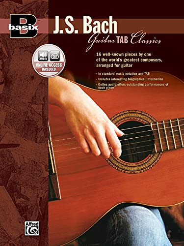 Basix Guitar Tab Classics -- J. S. Bach: Book & CD book cover