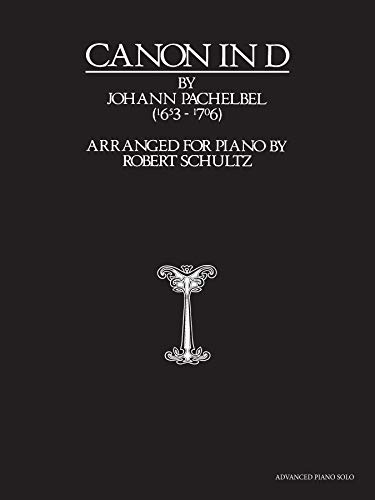 Canon in D: Advanced Piano Solo, Sheet book cover