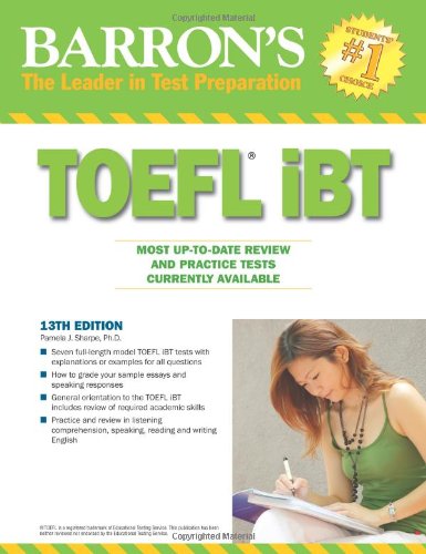 Barron's TOEFL iBT with CD-ROM and 2 Audio CDs book cover