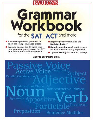 Grammar Workbook for the SAT, ACT and More, 4th Edition book cover