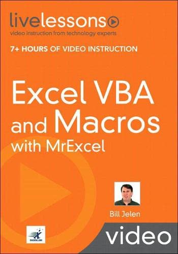 Excel VBA and Macros with MrExcel LiveLessons (Video Training) book cover