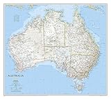 National Geographic Australia Wall Map Classic 30 25 X 27 In
