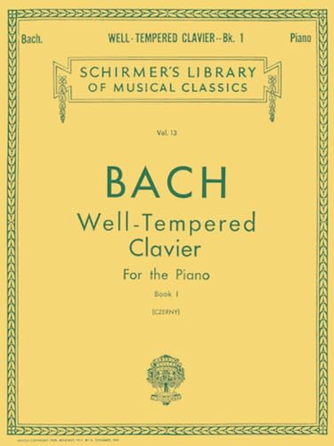 Well Tempered Clavier - Book 1: Schirmer Library of Classics Volume 13 Piano Solo book cover