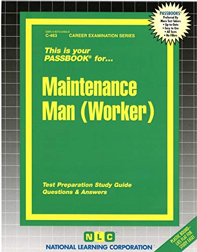 Maintenance Man-Worker (Career Examination Series) (Career Examination Series/C-463) book cover