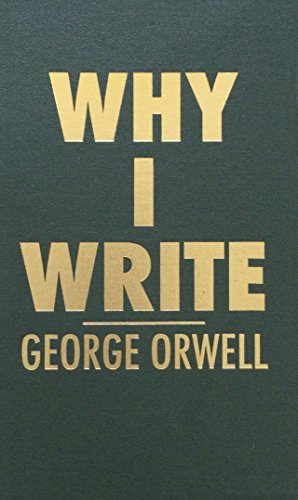 Why I Write book cover