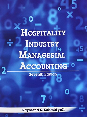 Hospitality Industry Managerial Accounting book cover