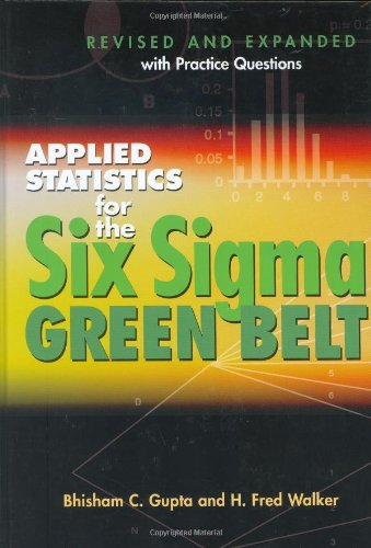 Applied Statistics for the Six SIGMA Green Belt book cover