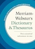 Merriam Webster S Dictionary And Thesaurus Hardcover