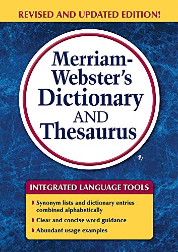 Merriam-Webster's Dictionary and Thesaurus book cover