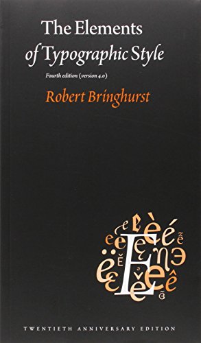 The Elements of Typographic Style: Version 4.0 book cover