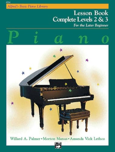 Alfred's Basic Piano Library Lesson Book Complete, Bk 2 & 3: For the Later Beginner book cover